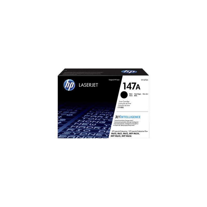 Cartouche noire d'origine HP 147A pour imprimantes HP LaserJet