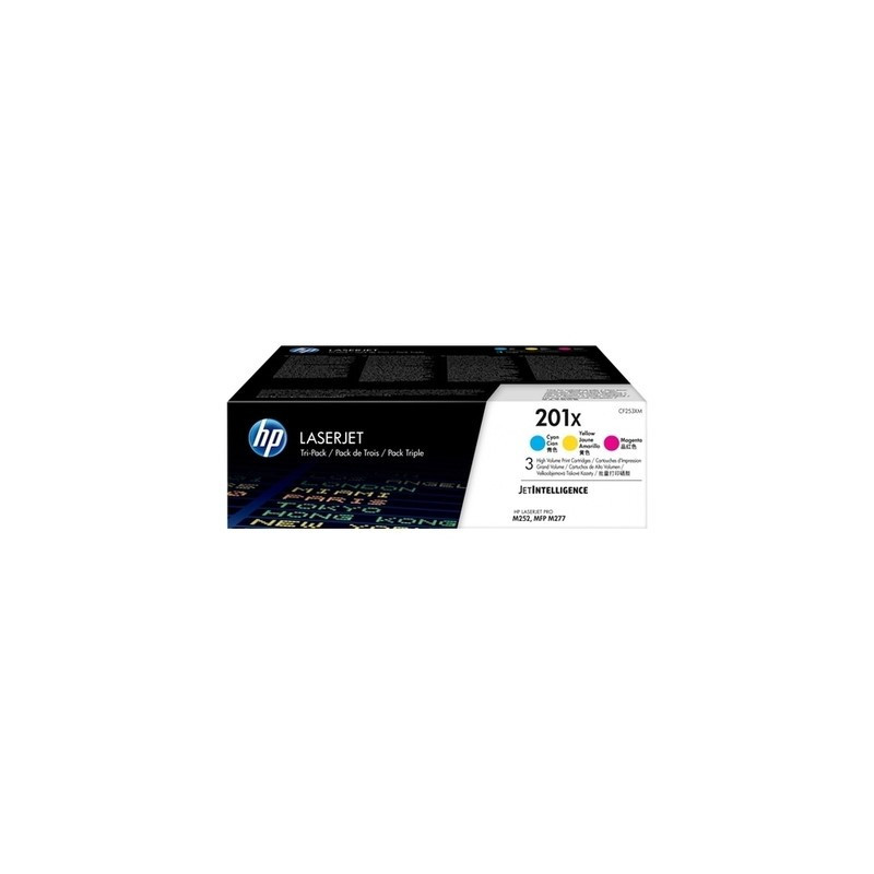 Cartouche X 3 HP 201X Origine pour HP LaserJet Pro M250 M270