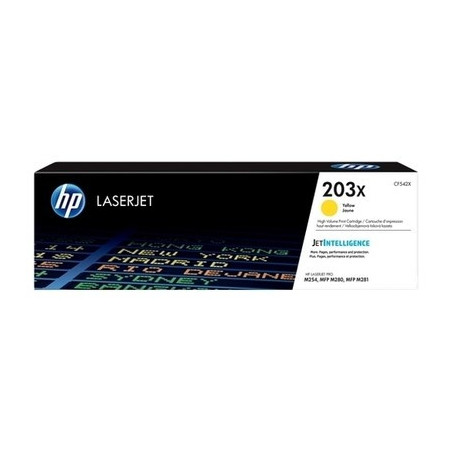 Cartouche jaune Origine HP 203X pour M254/M280, conforme et reconnue