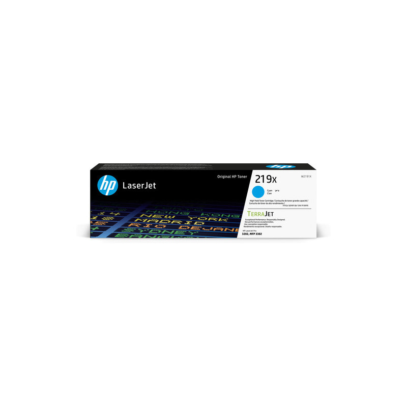 Toner HP W2191X Cyan - 219X original - 2500 pages