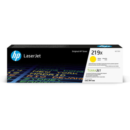 Toner HP W2192X Jaune - Origine - Référence exacte 219X