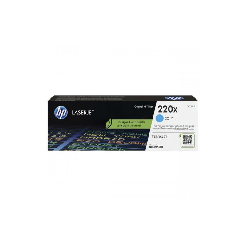 Toner Laser Origine HP 220X Cyan - Conforme constructeur