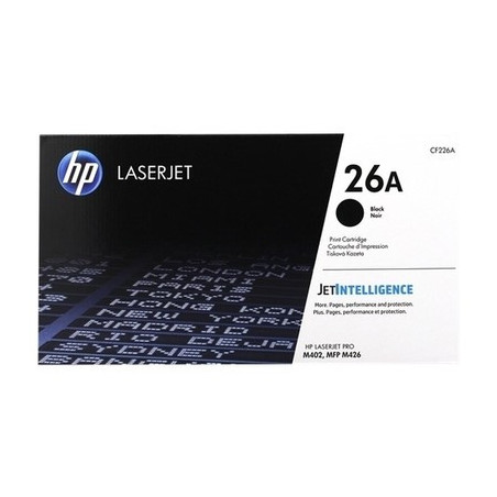 Cartouche/toner Origine Noir HP 26A pour LaserJet Pro M400 Series