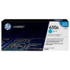 Cartouche d'origine cyan 650A pour HP LaserJet CP 55xx, conforme et