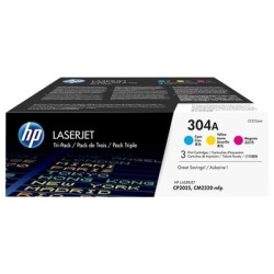 Gamme Origine HP 304A Pack x 3 Toner authentique CF372AM