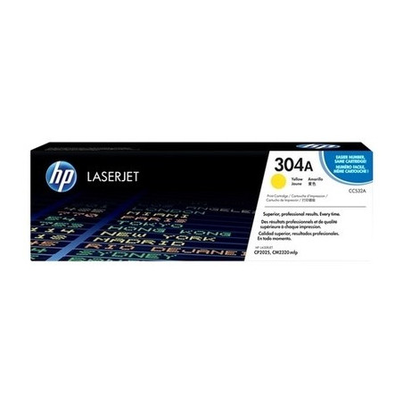 Cartouche jaune Origine HP 304A pour imprimantes CM 2300 Series