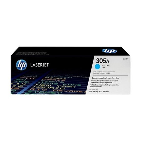 Toner Origine HP 305A Cyan CE411A – Conforme et calibré