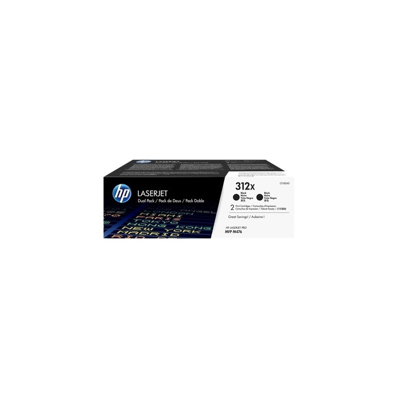 Cartouche d'origine HP 312X Noir pour imprimantes HP Color LaserJet