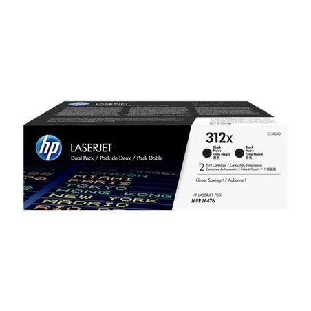 Cartouche d'origine HP 312X Noir pour imprimantes HP Color LaserJet