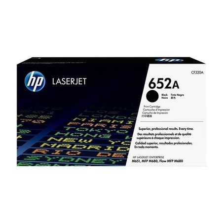 Toner Laser Origine HP 652A Noir - Référence 652A