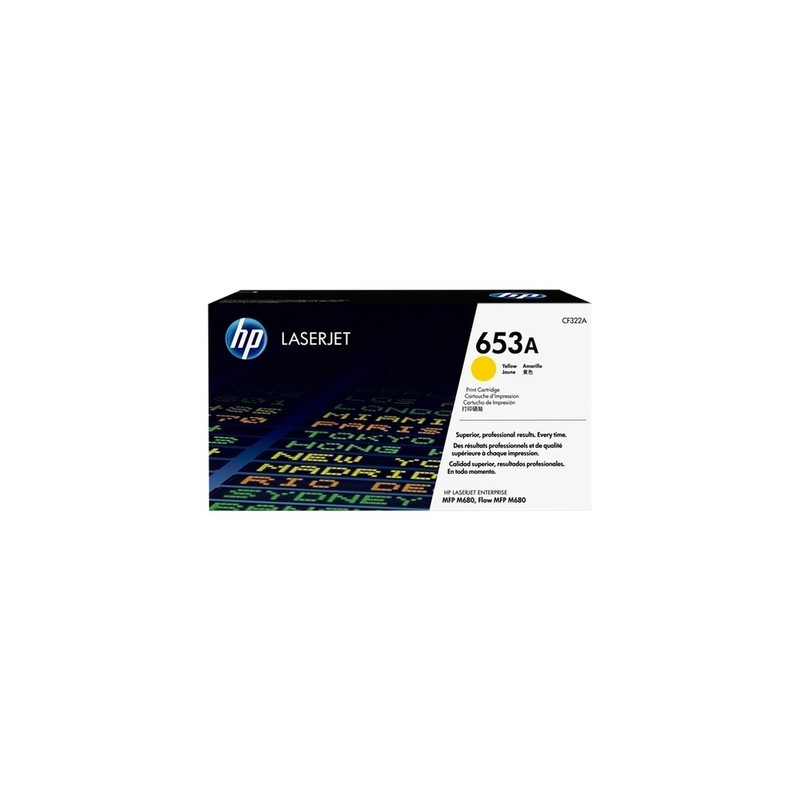 Toner Laser Origine HP 653A Jaune - Conforme et fiable