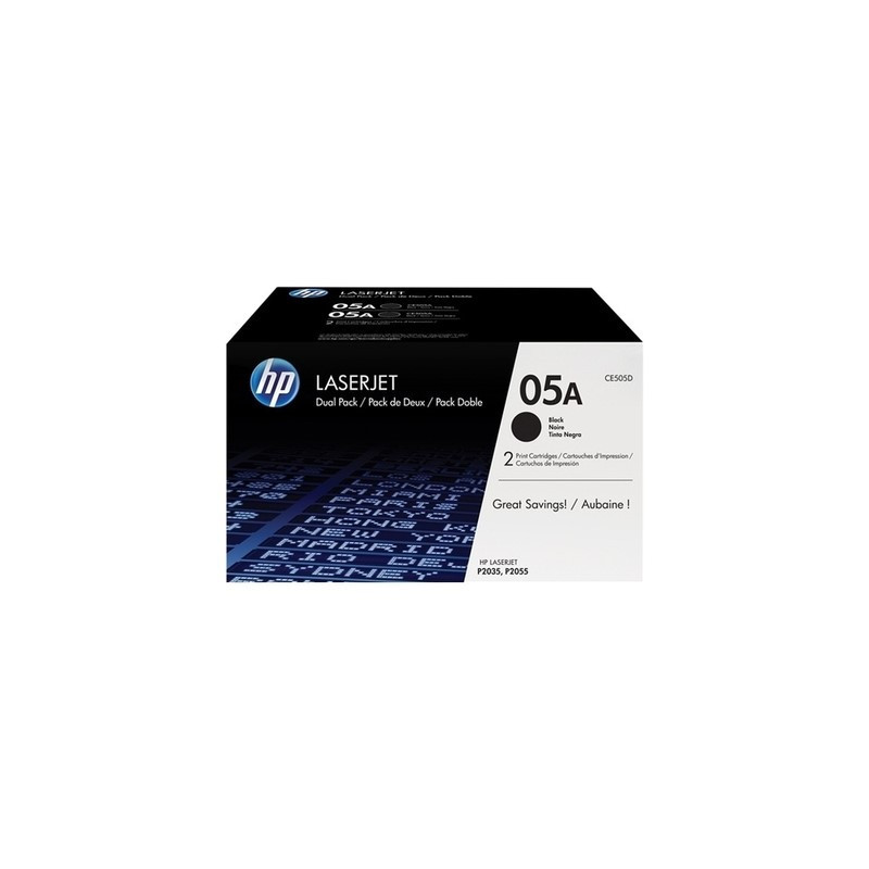 Toner Laser Noir HP CE505D (05A) - Origine - Référence exacte