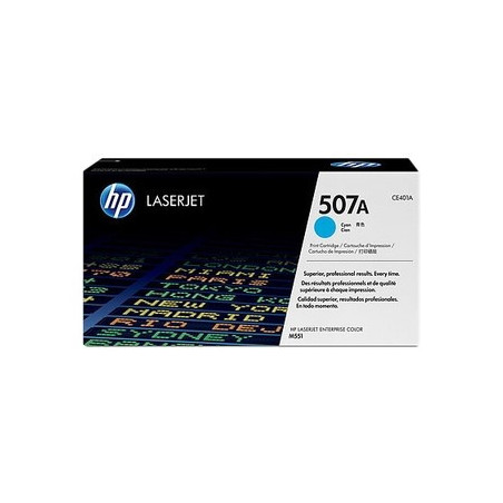 Toner HP 507A Cyan - Origine - Référence constructeur CE401A