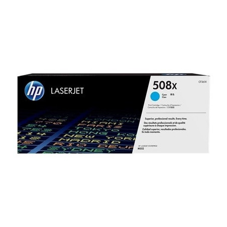Toner Laser Origine HP 508X Cyan - Conforme et fiable