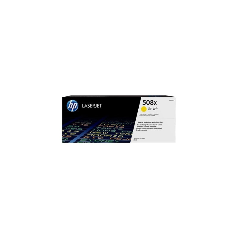 Toner Laser Origine HP 508X Jaune - Conforme et reconnu par HP