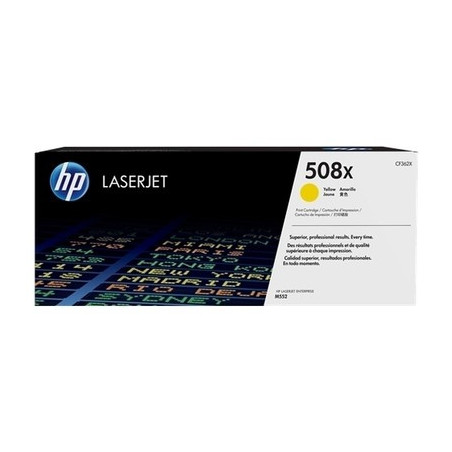 Toner Laser Origine HP 508X Jaune - Conforme et reconnu par HP