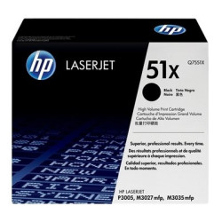 Toner Q7551X Noir Origine HP - Référence exacte Q7551X