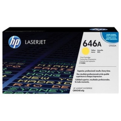 Cartouche Origine HP 646A Jaune — pour imprimantes HP Color LaserJet