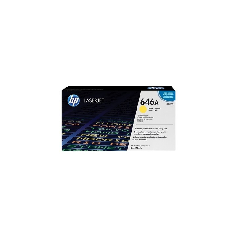 Cartouche Origine HP 646A Jaune — pour imprimantes HP Color LaserJet