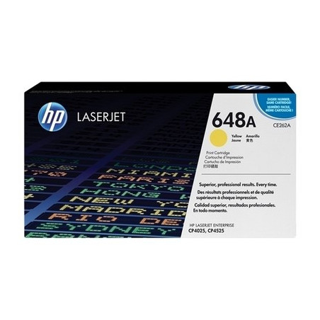 Cartouche Jaune Origine HP 648A pour Color LaserJet CP 4025/4525