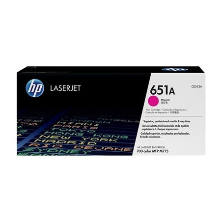 Cartouche Origine HP 651A Magenta pour imprimantes HP M775 et M770