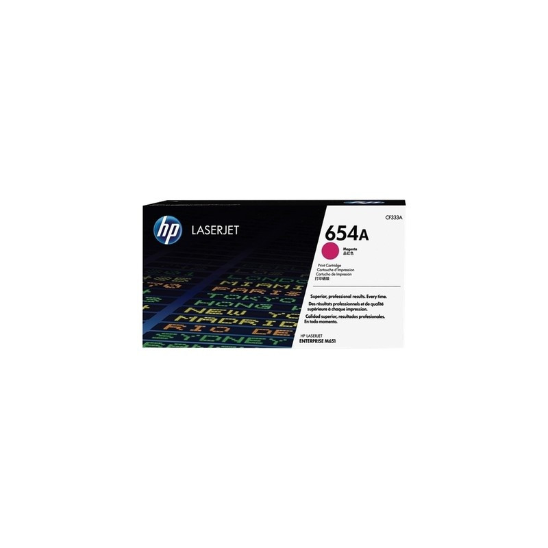 Toner Magenta H-654A Origine HP pour M 651 Series, conforme et sans