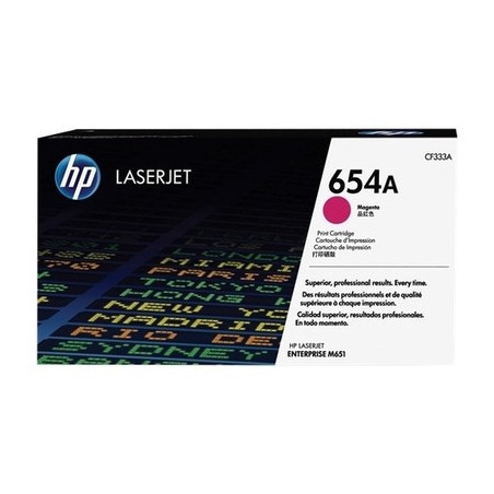 Toner Magenta H-654A Origine HP pour M 651 Series, conforme et sans
