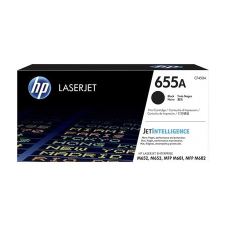 Cartouche noire Origine HP 655A pour imprimantes Color LaserJet