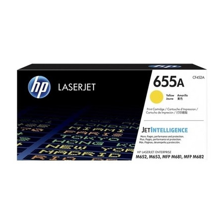 Cartouche jaune HP 655A Origine pour imprimantes HP M681/M652
