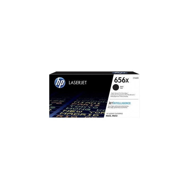 Cartouche d'origine HP 656X Noir pour imprimantes HP M681 et M652