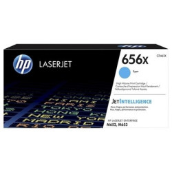 Cartouche Origine HP 656X Cyan pour imprimantes HP M681 et M652
