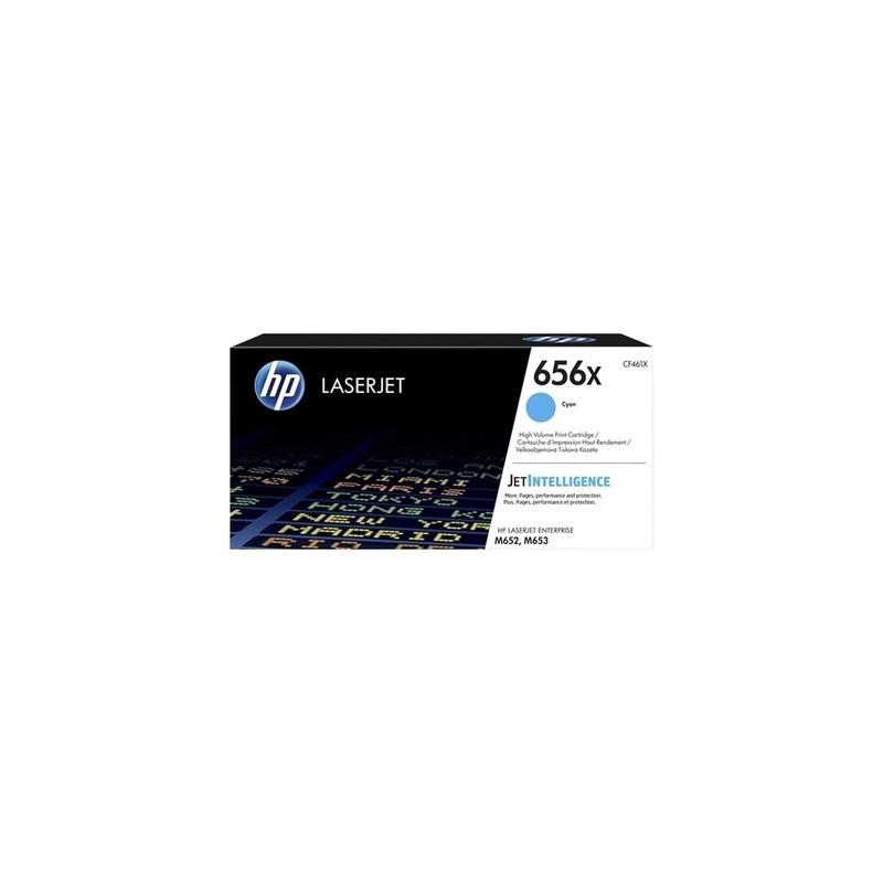 Cartouche Origine HP 656X Cyan pour imprimantes HP M681 et M652