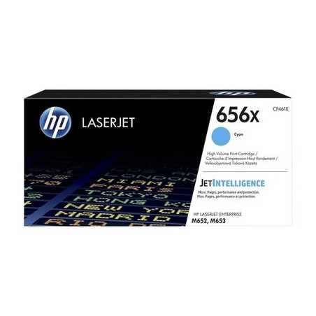 Cartouche Origine HP 656X Cyan pour imprimantes HP M681 et M652