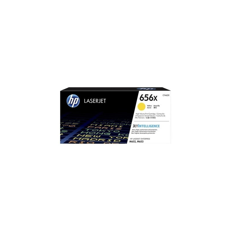 Cartouche jaune Origine 656X pour HP Color LaserJet M681 et M652