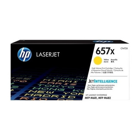 Cartouche jaune d'origine 657X pour imprimantes HP M681/M682