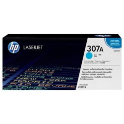 Cartouche d'origine HP 307A Cyan pour imprimantes Color LaserJet CP
