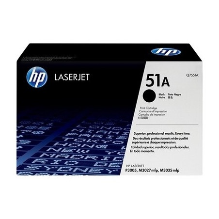 Toner Laser Origine HP 51A Noir - Référence exacte 51A
