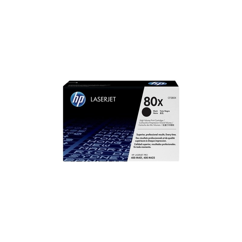 Toner laser HP 80X Noir · 6 900 pages