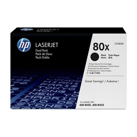 Toner laser HP 80X Noir · réf. HP-T80XP