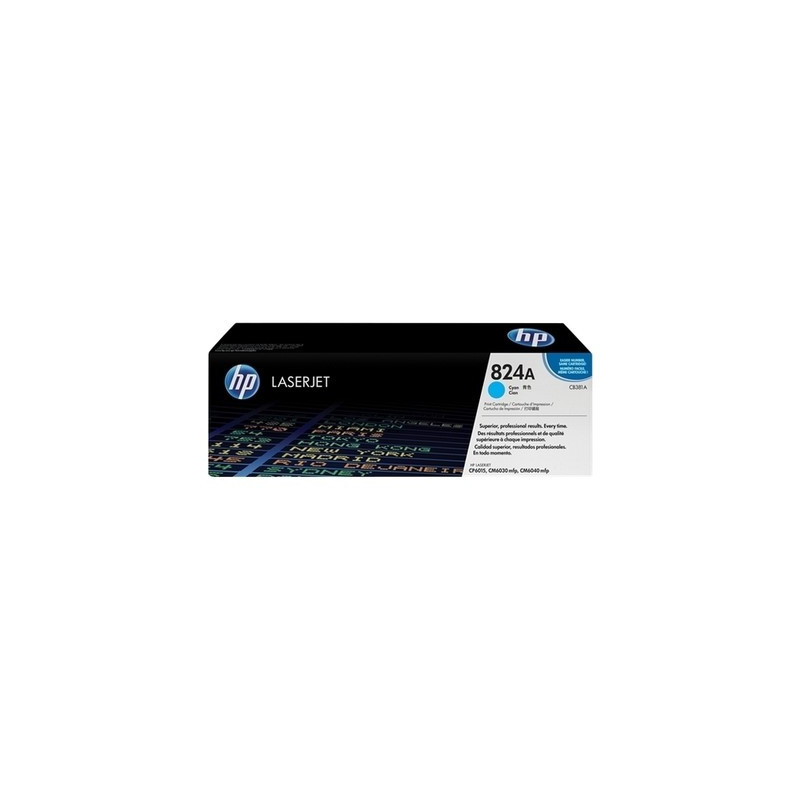 Cartouche d'origine cyan H-824 pour imprimantes HP CM 6030/6040