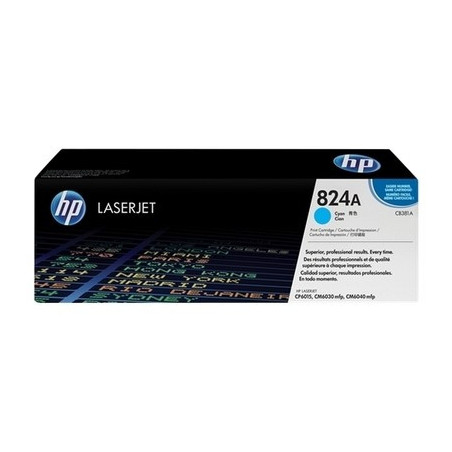 Cartouche d'origine cyan H-824 pour imprimantes HP CM 6030/6040