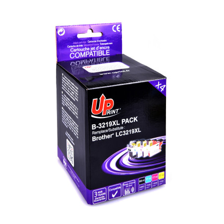 Cartouches Premium UPrint compatibles Brother LC3219XLVAL