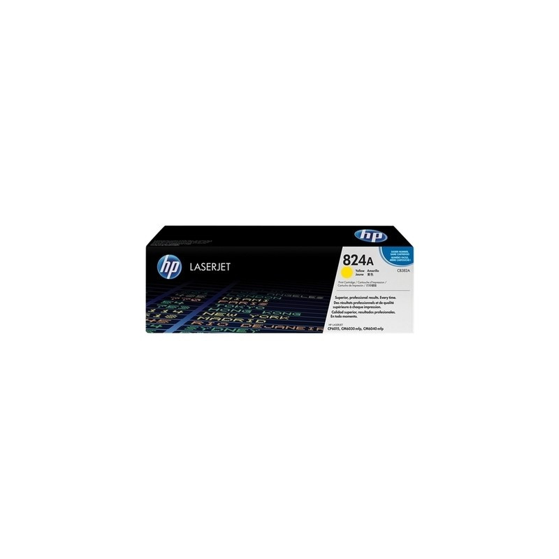 Cartouche/toner Origine HP 824A jaune pour imprimantes CM 6030/6040