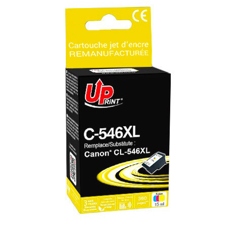 Cartouche premium CL-546XL UPrint pour imprimantes Canon Pixma