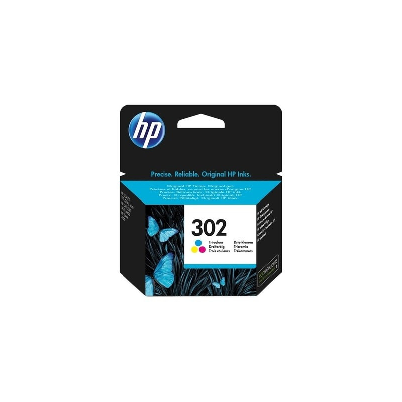 Cartouche HP 302 Tricolor Origine - Référence exacte 302