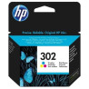 Cartouche HP 302 Tricolor Origine - Référence exacte 302