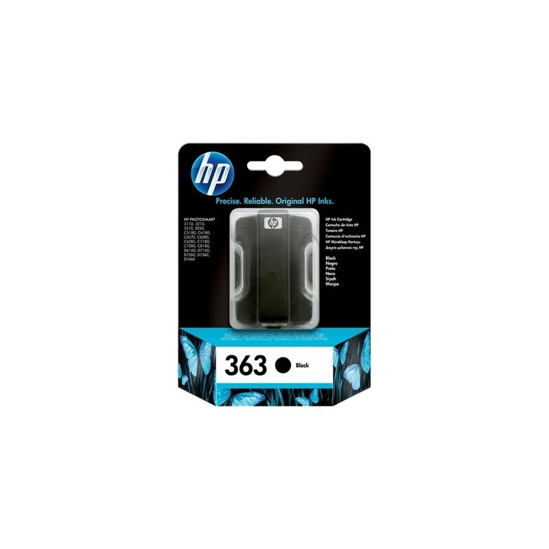 Cartouche HP 363 Origine Noir - 300 pages, pour PhotoSmart 3100 Series
