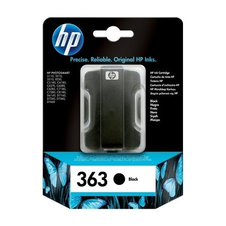 Cartouche HP 363 Origine Noir - 300 pages, pour PhotoSmart 3100 Series