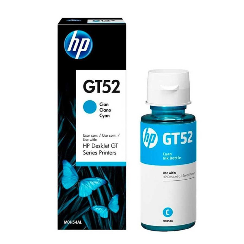 Cartouche Origine GT52 Cyan pour imprimantes HP Deskjet GT 58xx et