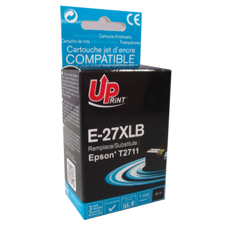 Cartouche premium Epson T2711 - UPrint noir 1100 pages